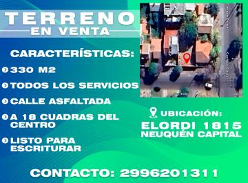 Terreno , Neuquén · Terreno en Venta - Excelente Oportunidad!