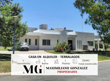 Casa · 800m² · 5 Ambientes · 1 Cochera · Casa en Alquiler Terralagos, Canning