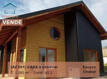 Casa · 90m² · 3 Ambientes · 1 Cochera · (Az 001) Casa a Estrenar en Epuyen