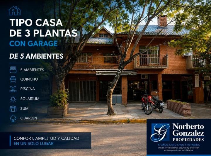 Departamento · 228m² · 5 Ambientes · 1 Cochera