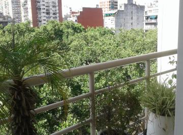 Departamento de 3 ambientes, Congreso · Moderno 3 Ambientes con Balcón a La Plaza! Se Alquila Amoblado.