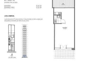 Local comercial · 45m² · Venta Local con Patio en San Cristobal