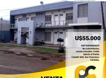 Departamento de 3 ambientes, San Francisco · Vendo - Dpto Dos Dorm. - San Francisco
