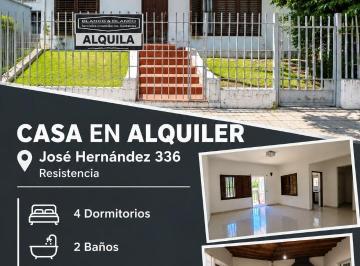 Casa · 250m² · 5 Ambientes · 5 Cocheras · Se Alquila Casa Chalet de 3 Dorm.