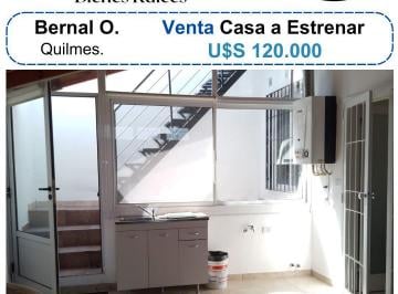 Casa de 3 ambientes, Quilmes · Nuevo Valor - Inmobiliria Vende Casa Tipo PH a Estrenar de 3 Ambientes en Bernal Oeste (Quilmes)