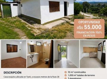 Casa · 50m² · 3 Dormitorios · 1 Cochera · Oportunidad Casa en Tanti a Pasos de La Ruta Financia en Pesos