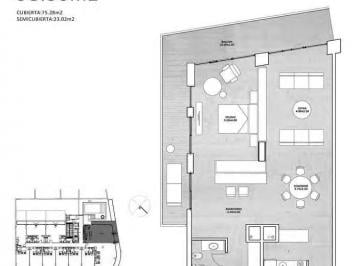 Oficina comercial · 74m² · 1 Ambiente · A Estrenar en Barrio Norte