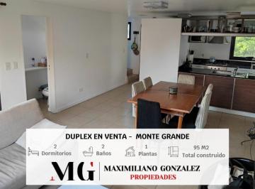 Departamento · 95m² · 4 Ambientes · 1 Cochera · Duplex en Venta Ubicado en Monte Grande