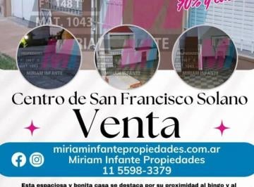 Casa · 105m² · 7 Ambientes · 1 Cochera · San Francisco Solano
