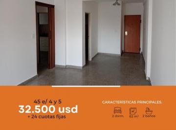 Departamento · 65m² · 3 Ambientes · Departamento Venta - 2 Dorm. 1 Baño Balcón - 65 m² Totales - La Plata [financiado]