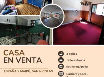 Casa · 228m² · 4 Ambientes · Casa de 3 Dorm. y Local en Maipu y España