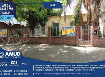 Casa · 70m² · 4 Ambientes · Solo Apto Para Destino Comercial