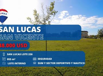 Terreno · 955m² · Lote Interno en Venta San Lucas San Vicente