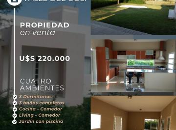 Casa · 200m² · 3 Dormitorios · 2 Cocheras · Se Vende - Casa - 3 Dorm. - Valle del Golf