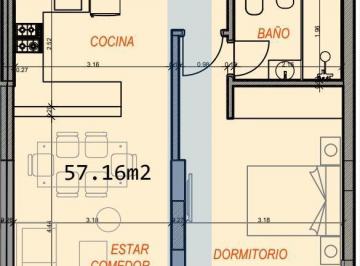Departamento de 2 ambientes Venta USD 130.000 · Departamento - Centro