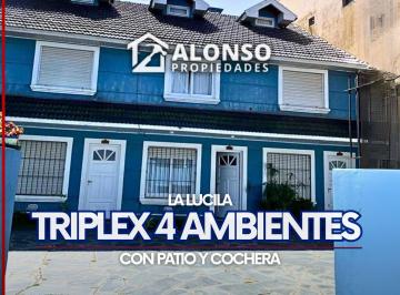 PH · 78m² · 4 Ambientes · 1 Cochera · Triplex 4 Ambientes con Patio y Cochera