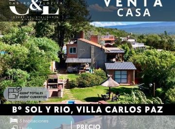 Casa · 200m² · 6 Ambientes · 1 Cochera · Gran Casa de 2/3 Dor C/pileta y Vista a Las Sierras. Sol y Río - Villa Carlos Paz.