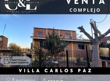Hotel · 472m² · 20 Ambientes · 2 Cocheras · Complejo de 7 Departamentos en Venta, B. La Quinta - Villa Carlos Paz
