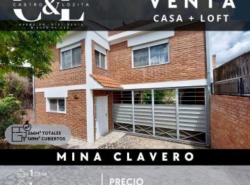 Casa · 149m² · 5 Ambientes · 1 Cochera · Venta de Casa de 2 Dorm. con Loft en Mina Clavero