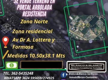 Terreno · 400m² · Se Vende Terreno en Zona Norte