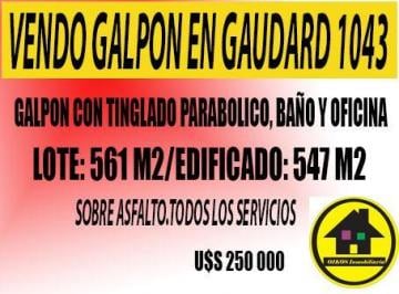 Bodega-Galpón , Río Cuarto · Vendo Galpon en Gaudard 1043