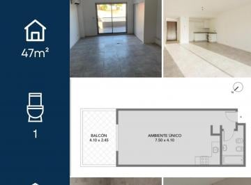 Departamento · 37m² · 1 Ambiente · 1 Cochera - masoltag · Hermoso Monoambiente con Balcon Terraza y Cochera. Super Luminoso