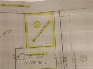 Terreno · 1087m² · 1 Lote 1067 m² Ubicacion Estragica