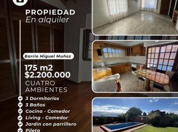 Casa · 175m² · 5 Ambientes · 1 Cochera · Alquiler Anual Casa en Carlos Paz