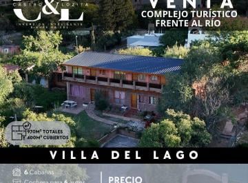 Hotel · 400m² · 19 Ambientes · 6 Cocheras · Espectacular Complejo de 6 Cabañas Frente Al Rio - Villa del Lago - Villa Carlos Paz