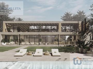 Casa · 386m² · 8 Ambientes · 2 Cocheras · Casa en Venta a Estrenar Sobre Lote Interno en Estancias del Pilar - Golf - Pilar