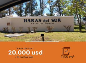 Terreno · 1135m² · Terreno en Venta - 1135 m² - Haras del Sur I [financiado]