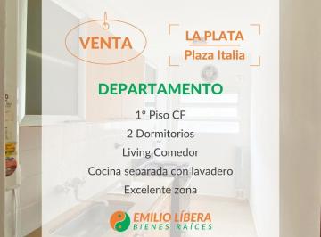 Departamento · 50m² · 4 Ambientes · Departamento Zona Plaza Italia La Plata