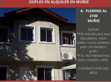 Casa de 3 ambientes, San Miguel · *dúplex en Alquiler en Muñiz*