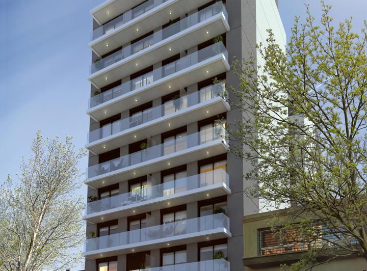 Frente · Kiu Tower Rodó - Apartamentos en Cordón Sur con Balcón