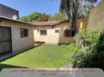 Casa · 165m² · 3 Ambientes · 1 Cochera · Venta Casa 3 Ambientes C/ Jardin y Cochera Quilmes