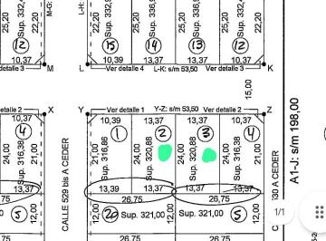 Terreno , La Plata · Lotes en San Carlos de 321 m², Posibilidad Agregar Lindero Igual Medida
