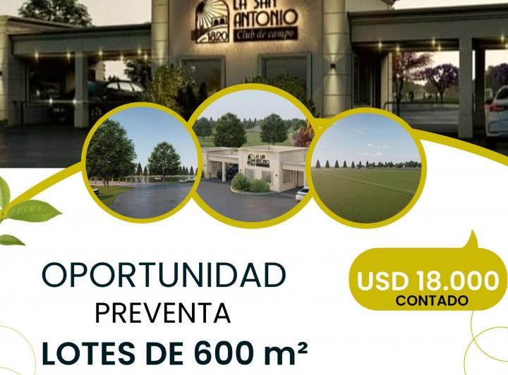 Desarrollo horizontal , Presidente Perón · Pre Venta de Lote Barrio Privado La San Antonio