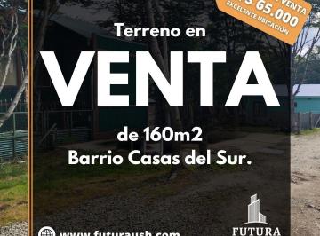 Terreno , Ushuaia · Vendo Terreno 160 m² en Barrio Casas del Sur, a m de Canal Beagle.