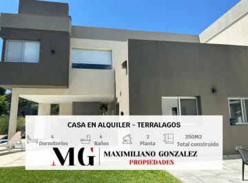 Casa · 350m² · 5 Ambientes · 2 Cocheras · Casa en Alquiler y Venta Terralagos, Canning