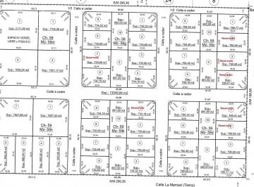 Terreno · 735m² · Loteo en San Vicente con Frente a La Calle Lavalle