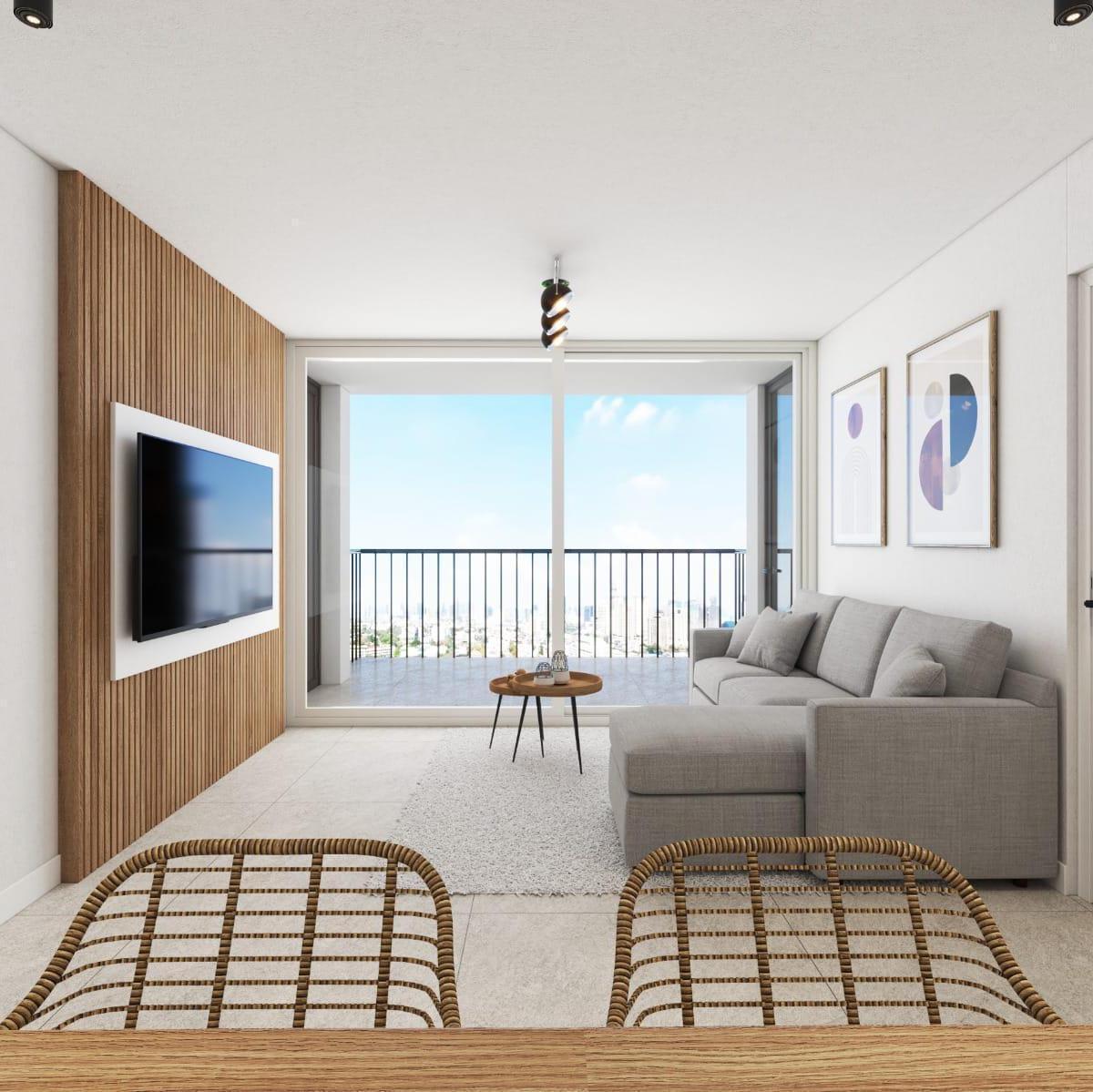 Depto 3 amb, 70m² cubiertos, balcón terraza y ascensor — Cardiel