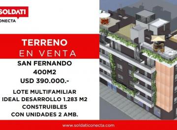 Terreno · 400m² · Terreno en Venta - San Fernando Centro