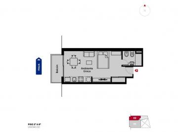 Imagen 1 - Departamento semipiso luminoso con balcón y amenities en azotea. Entrega abril 2027. Posibilidad coc - · Departamento Semipiso Luminoso con Balcón y Amenities en Azotea. Entrega Abril 2027. Posibilidad Coc