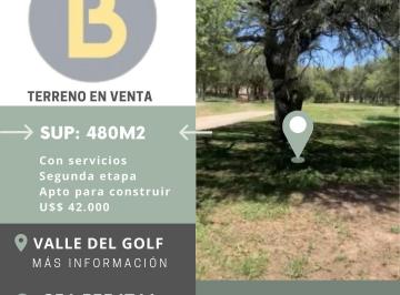 Terreno · 477m² · Venta de Lote en Valle del Golf 480 m. con Servicios