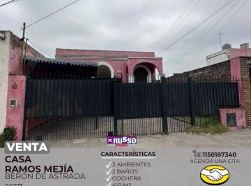 RUS-RUS-9669_2 · Venta Casa Ramos Mejia 3 Ambientes Lote Lote 8.66 m X 47.21 m