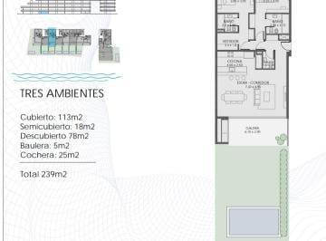 Departamento de 3 ambientes, Tigre · Departamento en Acqua Marinas Planta Baja Nordelta
