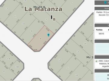 Terreno · 268m² · 3 Ambientes · 1 Cochera · Terreno en Venta Villa Luzuriaga