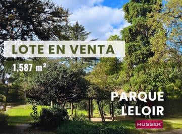 Terreno · 1587m² · Oportunidad! Terreno / Lote en Venta de 1587 m² en La Mejor Zona del Parque Leloir.