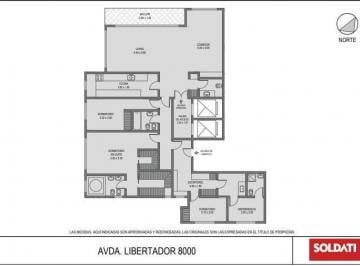 Departamento · 154m² · 4 Ambientes · 2 Cocheras · Torre Centennial Piso Alto - 3 Dorm. y Dep. en Venta - con Renta - 2 Cocheras - Nuñez
