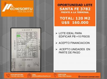 Terreno , Rosario · Terreno en Calle Santa Fe 3785 - Ideal Constructora